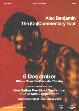 Alec Benjamin The (Un)Commentary Tour in Bangkok