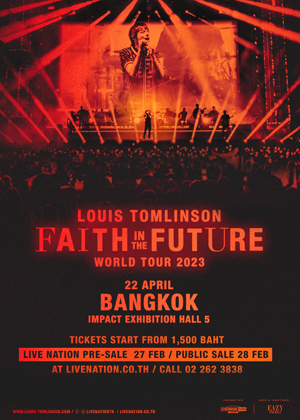 LOUIS TOMLINSON FAITH IN THE FUTURE WORLD TOUR 2023 BANGKOK