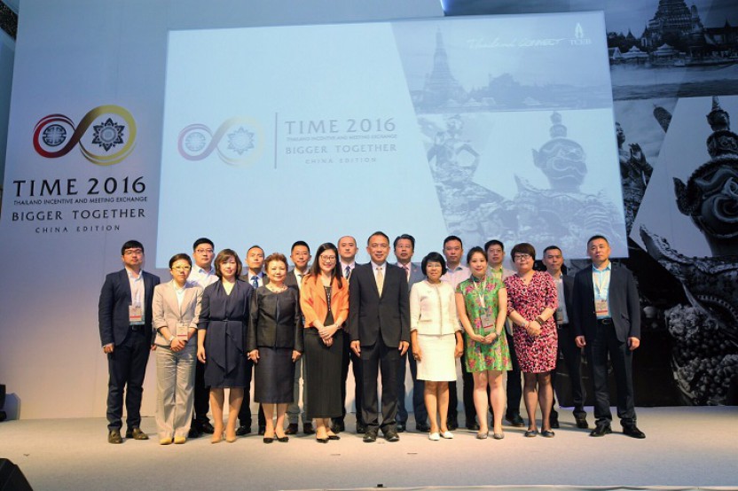 ทีเส็บเปิดตัวโครงการ TIME 2016 หนุนธุรกิจการประชุมและท่องเที่ยวเพื่อเป็นรางวัล นำร่องเจาะตลาดไมซ์จีน เพิ่มยอดลูกค้าและรายได้เข้าประเทศ