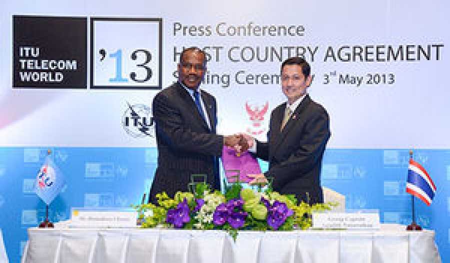 THAILAND REAFFIRMS READINESS TO HOST ITU TELECOM WORLD 2013 Industry flagship event, held in conjunction with Connect Asia-Pacific Summit 2013, to boost ICT progress in the region