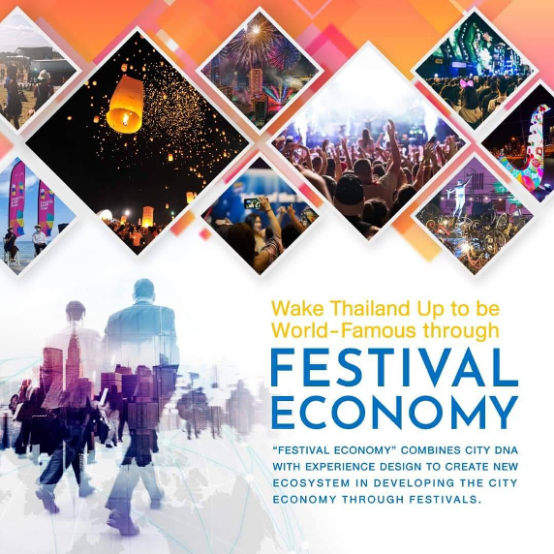 Wake Thailand Up to be World-Famous through “Festival Economy”